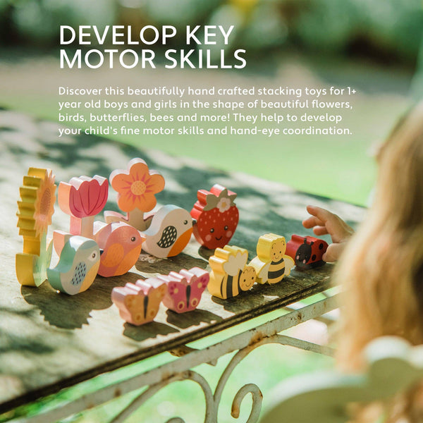 Stapelbarer Garten aus Holz