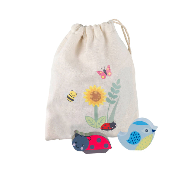 Stapelbarer Garten aus Holz