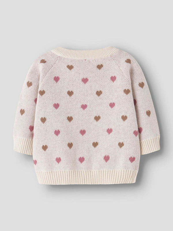 NMFSARAN LS KNIT CARD HEART Baby
