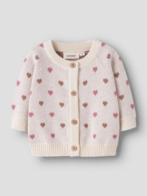 NMFSARAN LS KNIT CARD HEART Baby