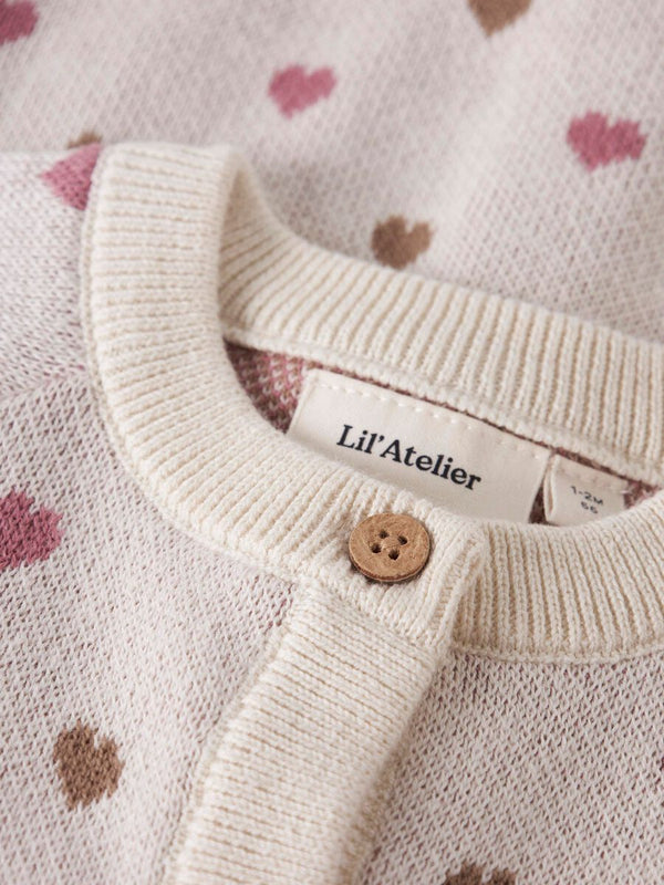NMFSARAN LS KNIT CARD HEART Baby