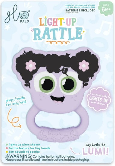 GLO PALS LIGHT UP RATTLE LUMI