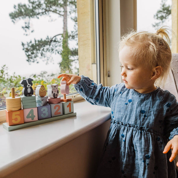 Farmyard Tierzählspiel aus Holz