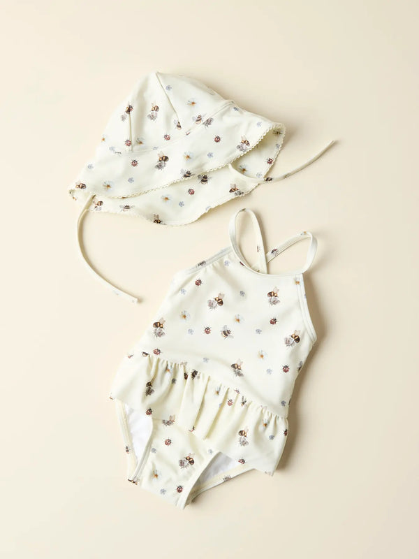 PRINT BADEANZUG - NBFHELGINA SWIMSUIT LIL