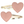 Laden Sie das Bild in den Galerie-Viewer, Haarspangen - Pink hearts