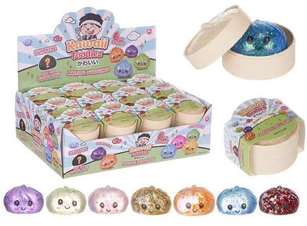 Glitzer Dumpling 5,5cm in 6,5cm Bao Bun Kawaii Surprise