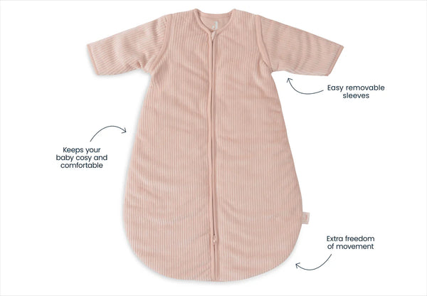 Baby Schlafsack mit Abnehmbaren Ärmeln Rund Rib - Wild Rose