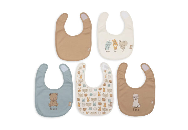 Lätzchen Jersey Wasserdicht - Jollies - 5 Stück