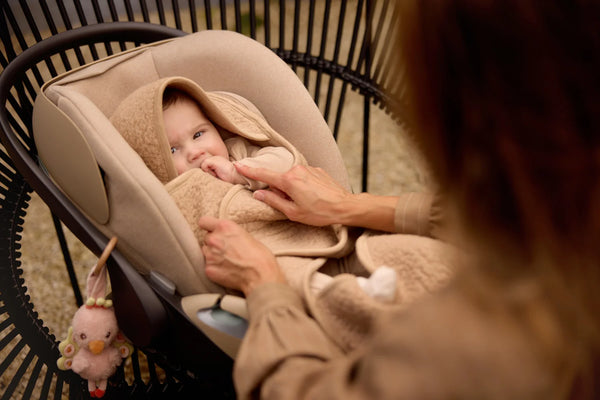 Einschlagdecke für Babyschale Sherpa - Merino Wool