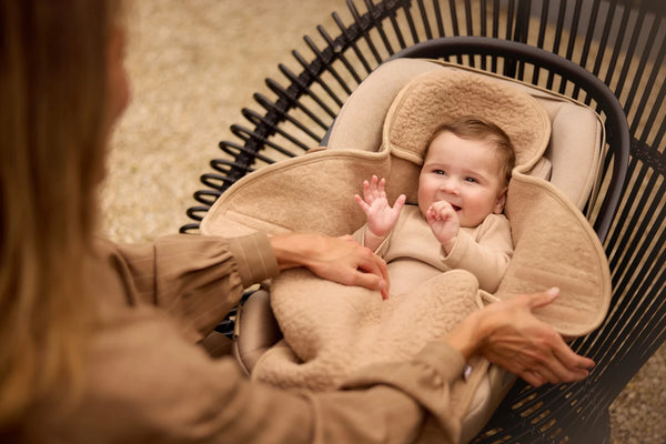 Einschlagdecke für Babyschale Sherpa - Merino Wool