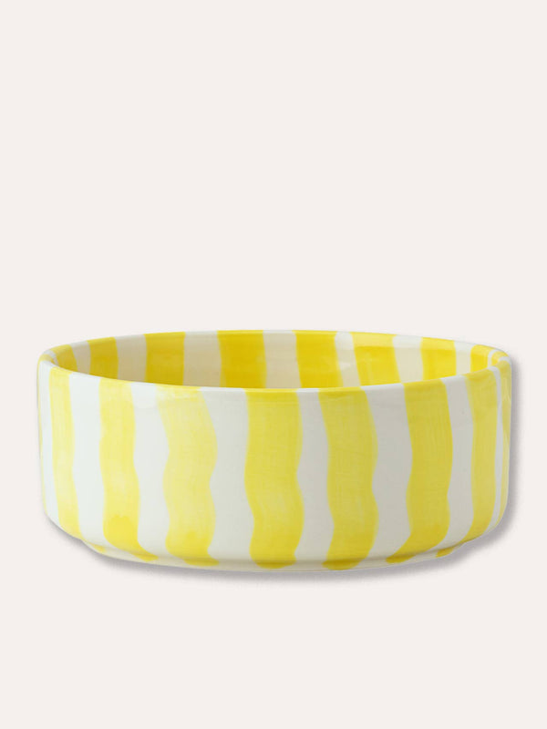 Schale Stripes - spiaggia yellow