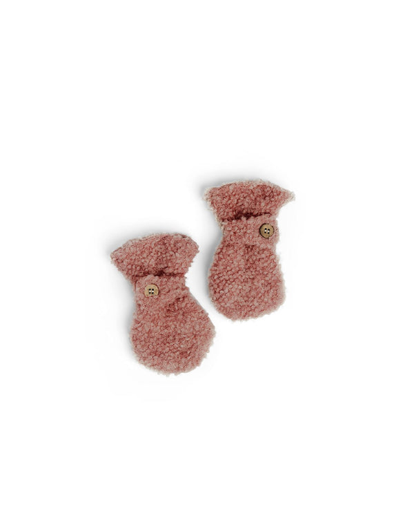 Handschuhe Baby merino Wolle | rose
