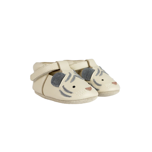 Spark Special Shoes | White Tiger | Cream Leather
