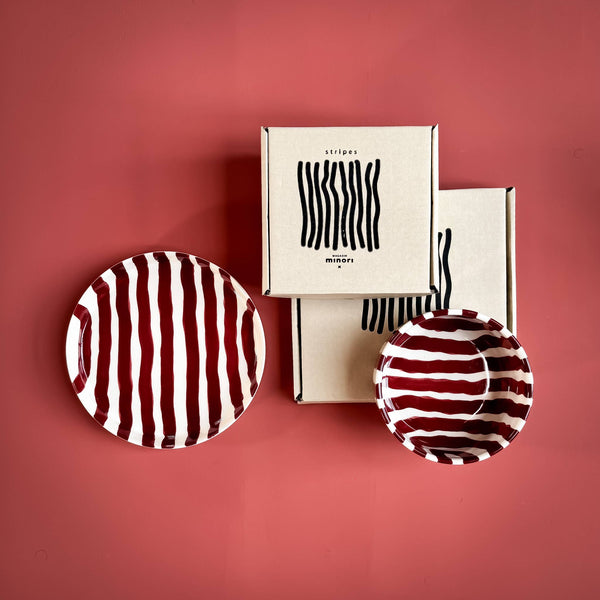 Teller Stripes - tramonto red