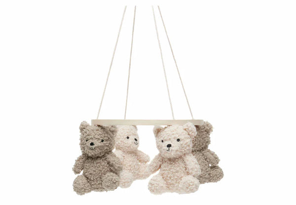 Baby-Mobile Teddy Bear - Olive Green/Naturel