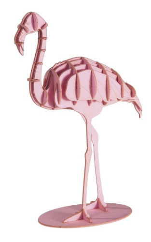 3-D Papiermodell Flamingo