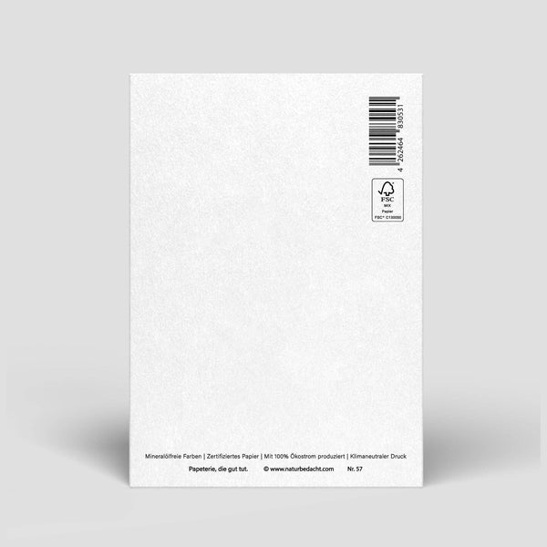 Postkarte - Dackel zur Geburt