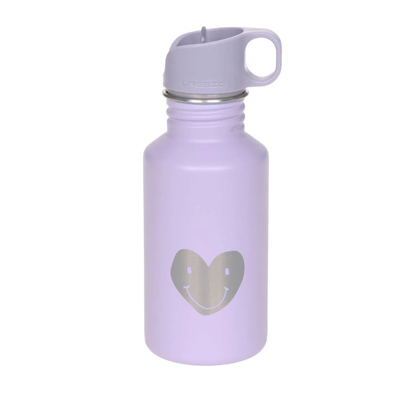 Trinkflasche | Edelstahl | 500ml | Little Gang | Herz Lila
