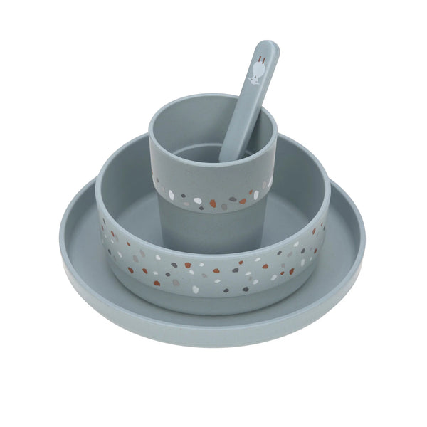 Kindergeschirr Set | Tiny Farm | blue