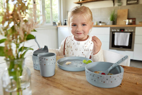 Kindergeschirr Set | Tiny Farm | blue