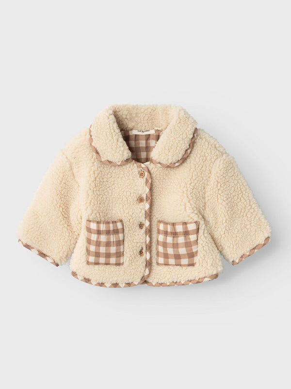 LOOSE FIT TEDDYJACKE Sandshell