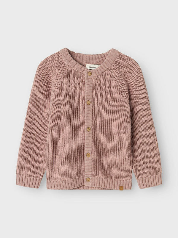 NMNEMLEN LIN LS KNIT CARD LIL NOOS - Rose