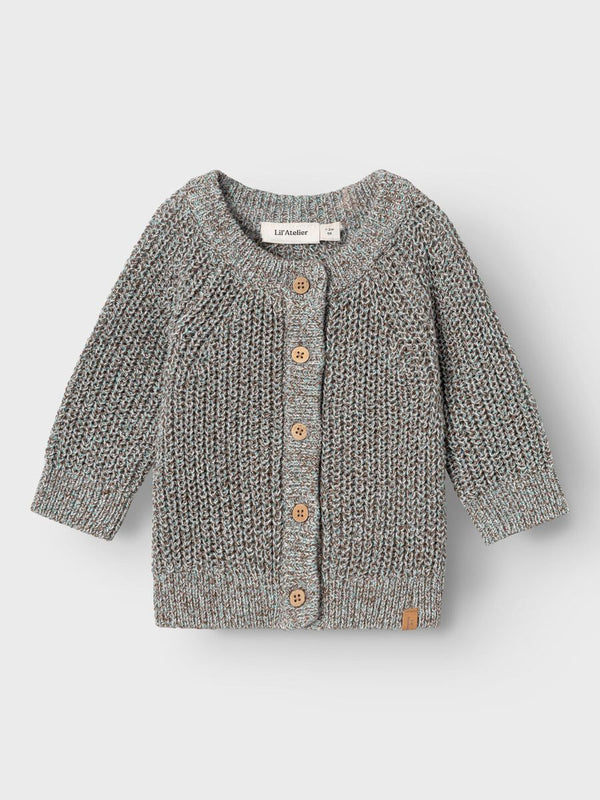 Baby LANGARM STRICKJACKE Sky Gray