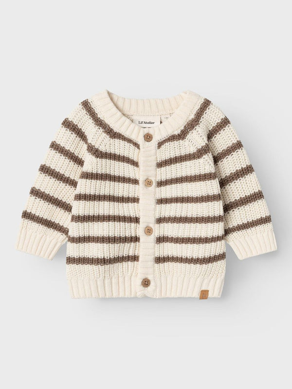 Baby Bio- Baumwoll Strickjacke Birch Stripes