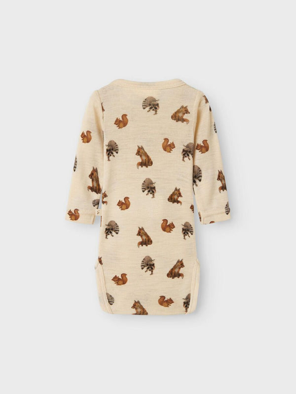 Merino WOOL PRINT Body Forest Animals