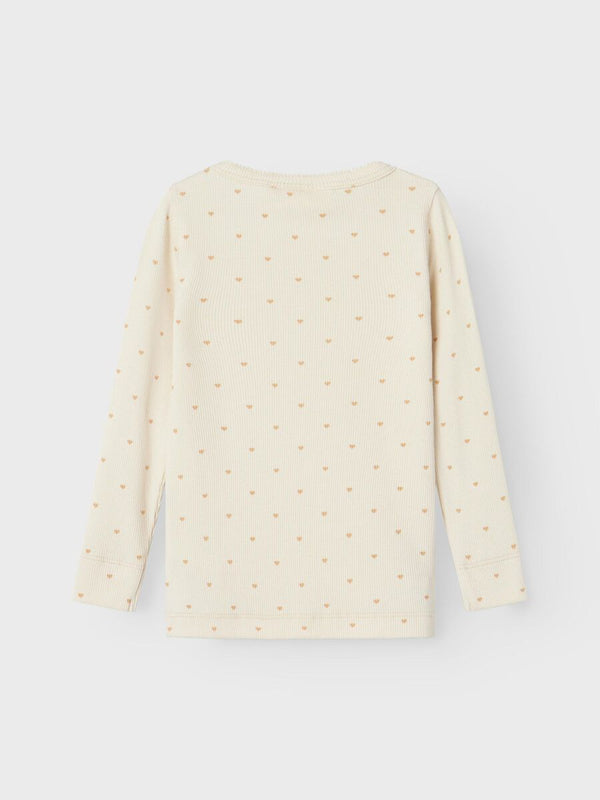 Rib Longsleeve Turtledove Hearts