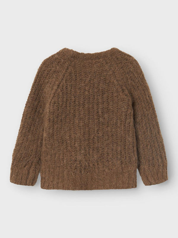 Wool LOOSE FIT STRICKPULLOVER Shitake