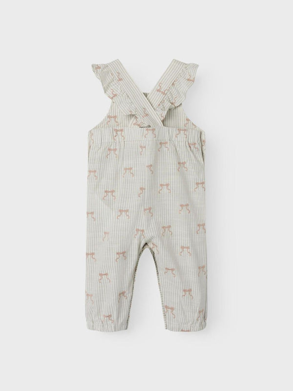 LOOSE FIT OVERALL Coconut Milk Bow