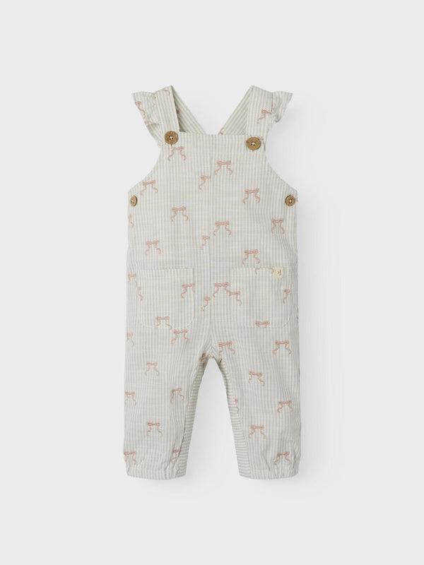 LOOSE FIT OVERALL Coconut Milk Bow