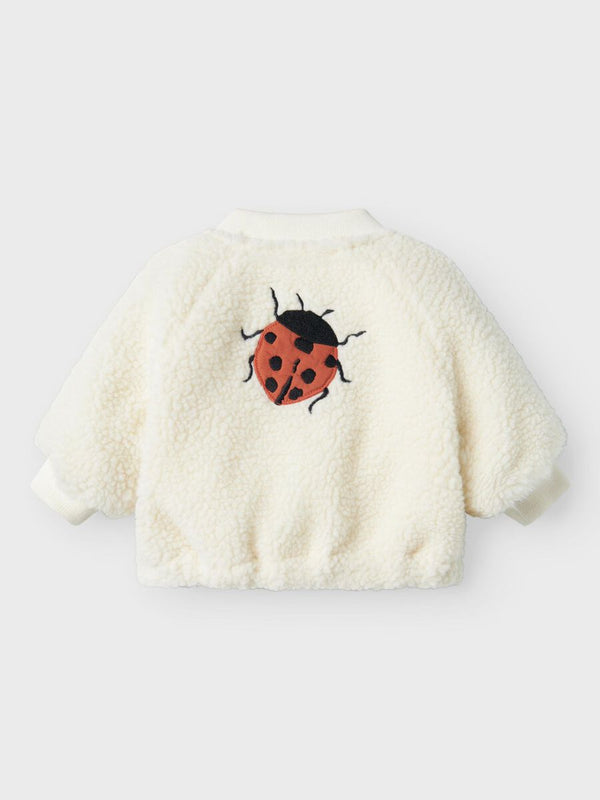 Baby Teddy Bomberjacke Coconut Milk Ladybug