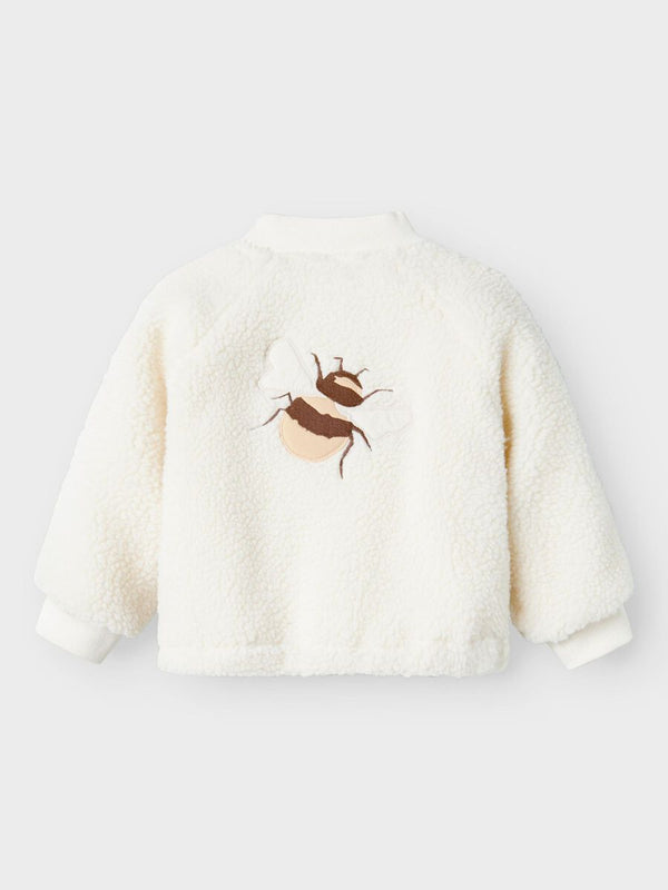 Kids Teddy Bomberjacke Coconut Milk Bee