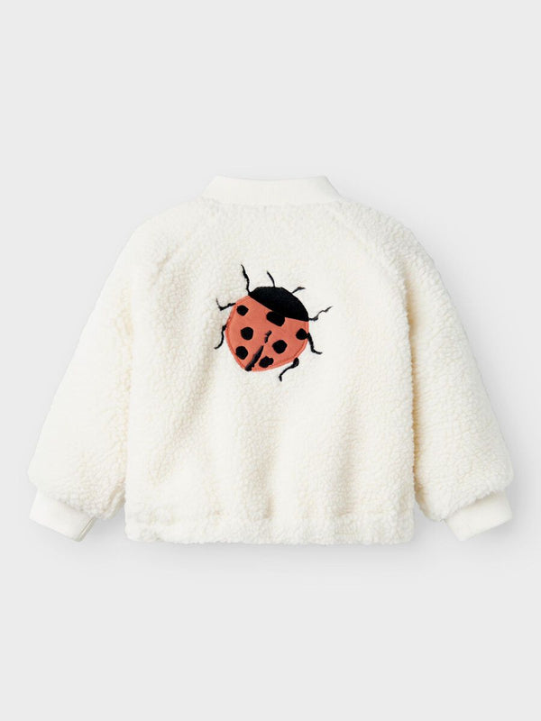 Kids Teddy Bomberjacke Coconut Milk Ladybug