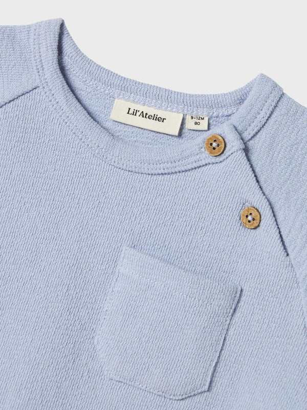 NMMJOLLO SS SWEAT LIL - Zen Blue