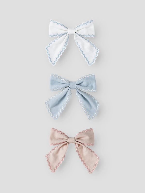 3-PACK SCHLEIFEN HAARSPANGE