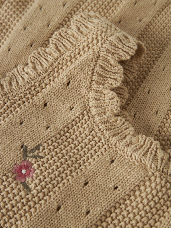 NMFHALYN STRAP KNIT TOP LIL