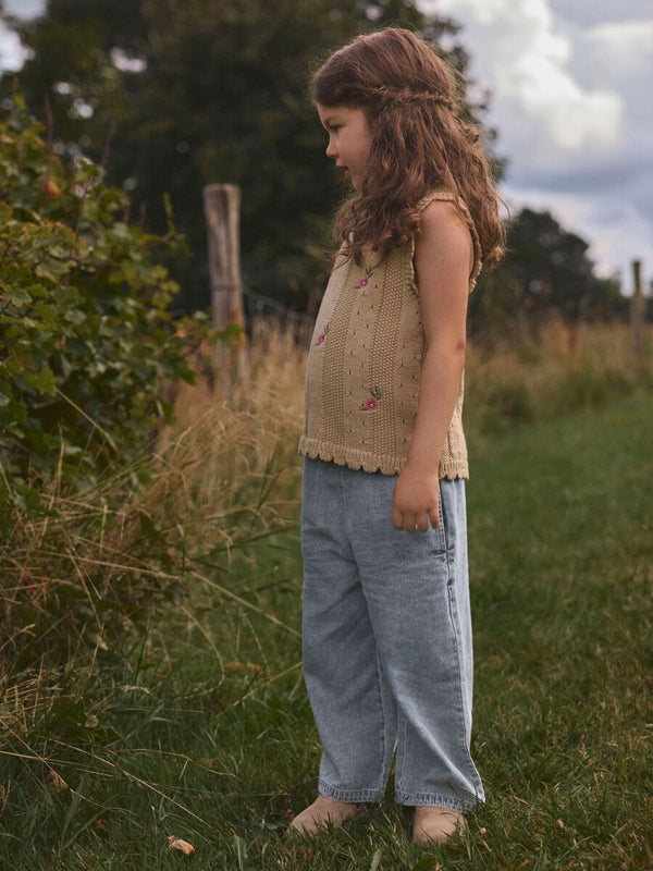 NMFHALYN STRAP KNIT TOP LIL