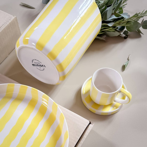 Espresso  Stripes - spiaggia yellow (2er Set - 4 Teile)