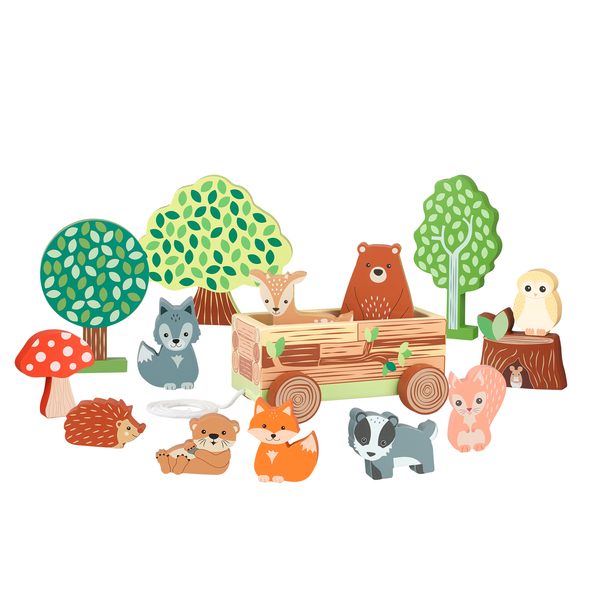 Woodland Spielset aus Holz