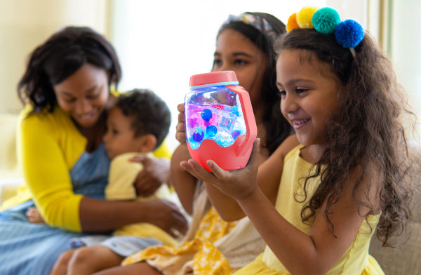 Glo Pals Sensory Jar Coral