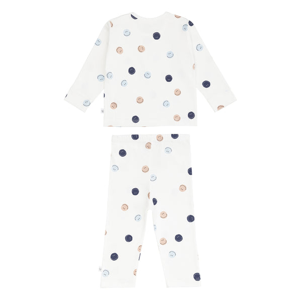 Kinder Pyjama lang - Bio Baumwolle, Smile Milky