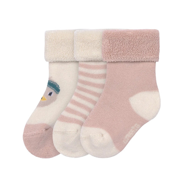 Baby Socken Frottee 3er Set - Bio Baumwolle, Ente