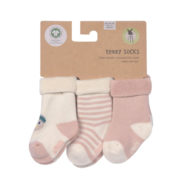Baby Socken Frottee 3er Set - Bio Baumwolle, Ente