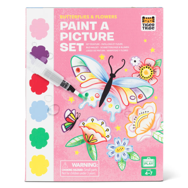 PAINT A PICTURE SET BUTTERFLIES & FLOWER