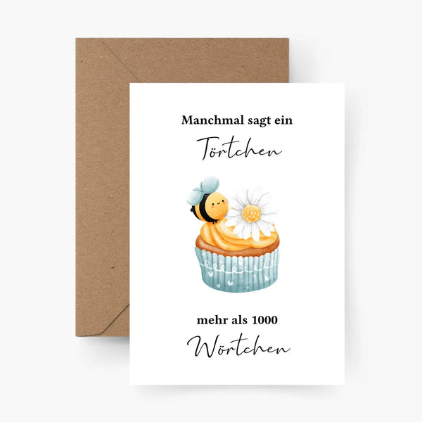 Törtchen | Postkarte mit Umschlag