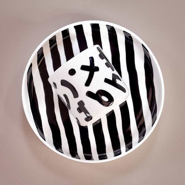 Becher Stripes - vulcano black