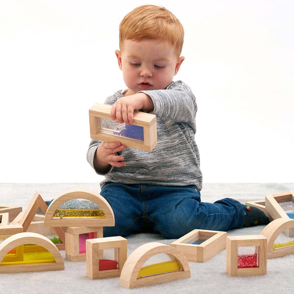 Sensorische Blöcke - Bausteine - Montessori - Holzspielzeug